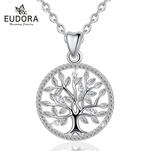 Funkelnder Lebensbaum, Baum des Lebens, mit Zirkonia | 925 Anhänger