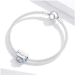 Foto-Kamera mit Kristall-Linse, ein Charm für Hobbyfotografen, ca. 4,5mm | 925 Silber Beads brand: Bamoer