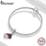 Schokolade! Emaillierter Dangle-Anhänger für Feinschmecker, 3D | 925 Silber Beads & Charms brand: Bamoer