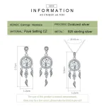 Traumfänger mit Lebensbaum, Halskette und Ohrringe | 925 Silber Schmuck-Sets brand: Bamoer