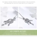 Traumfänger mit Lebensbaum, Halskette und Ohrringe | 925 Silber Schmuck-Sets brand: Bamoer