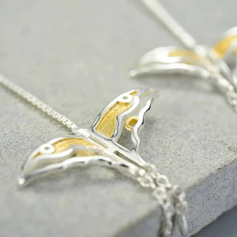 Durchzieher-Ohrhänger, teilvergoldete Schmetterlinge | 925 Silber Ohrringe brand: Lotus Fun