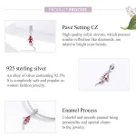 Glückskarpfen, Rot-silberner japanischer Koi als Dangle Charm | 925 Silber Beads brand: Bamoer