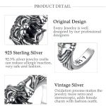 Offener Vintage Löwenring, ein Löwe für Damen und Herren | 925 Silber Ringe brand: Eudora