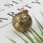 Vintage Engelsrufer aus Bronze, Schwangerschafts-Bola | Klangkugel Schmuck ・thema: Mystik|Vintage