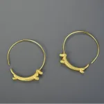 Dackel Creolen! Spiral Ohrhänger mit Dackel, Fliegender Hund | 925 Silber Ohrringe brand: Lotus Fun