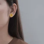 Lebendige Blüten Ohrstecker in Gold oder Silber, große Blumen | 925 Silber Ohrringe brand: Lotus Fun