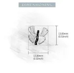 Lebendige Ginkgo Schmetterlinge, vergoldete und mattierte Ohrstecker | 925 Silber Ohrringe brand: Lotus Fun