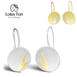 Runde mattierte Ohrringe in Gold oder Silber, Mini Ohrhänger | 925 Silber Ohrschmuck brand: Lotus Fun