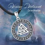 Runen-Schmuck, Odins Knoten “Valknut” oder “Hrungnir-Herz” | 925 Silber Anhänger brand: Eudora