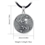 Vintage Monddrache, Sonne und Mond im Drachen, Astrologie | 925 Silber Anhänger brand: Eudora