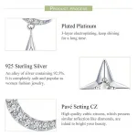 Asymmetrische Ohrstecker mit Zirkonia-Mond und Sternen | 925 Silber Ohrringe brand: Bamoer