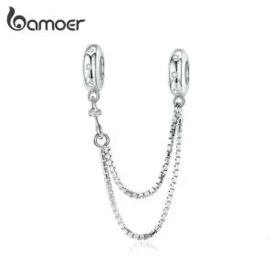 Elegant funkelnde Venezia-Sicherheitskette fürs Charm-Armband | 925 Silber Beads brand: Bamoer
