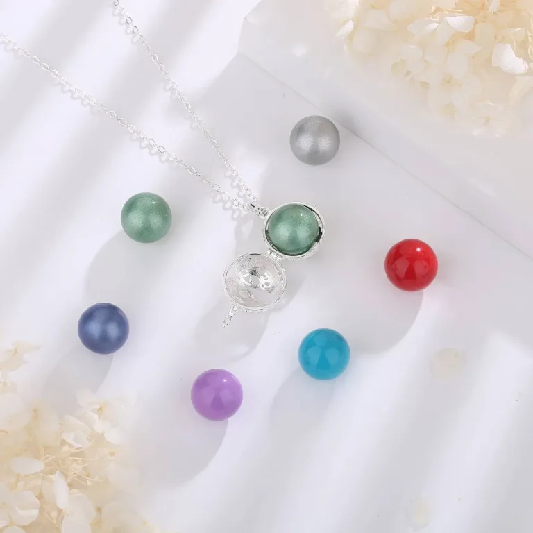 18mm Klangkugel – Engel Flügel, Baby-Bola mit XXL Halskette | Engelsrufer Anhänger brand: Eudora