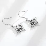 Keltischer Knoten mit Mond und Pentagramm, Okkulte Ohrringe | 925 Silber Ohrhänger brand: Eudora