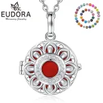 20mm Klangkugel, Baby Bola Blume, Schwangerschaftsschmuck mit XXL Halskette | Engelsrufer Anhänger brand: Eudora