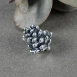 3D Tannenzapfen oder Kiefernzapfen in Vintage Silber, Wald Tannenbaum | 925 Beads und Charms (D) brand: Mistletoe