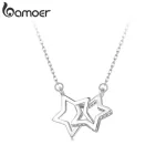 Funkelndes Stern Collier! Romantisches Ring-Collier aus Sternen | 925 Silber Halskette brand: Bamoer