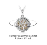 18mm Lebensbaum-Klangkugel, Engelsrufer, Baby Bola mit XXL Halskette | Schwangerschafts-Anhänger brand: Eudora