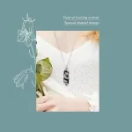 Schwarzer Phönix! Obsidian-Anhänger mit Hexagon, Feuer-Vogel für Herren | Edelstein Halskette brand: Eudora