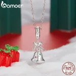 Weihnachtsglocke fürs Charm-Armband oder mit Halskette, Weihnachten | 925 Silber Dangle Anhänger brand: Bamoer