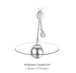 Edle Baby Bola mit XXL Ypsilon-Halskette! Silberne Schwangerschaftskette, verstellbar | Klangkugel Engelsrufer brand: Eudora