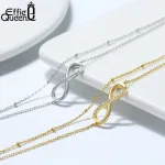 Gold oder Silber! Unendlichkeits-Fußkettchen, Double Layer für die ewige Liebe | 925 Fußketten brand: Effie Queen