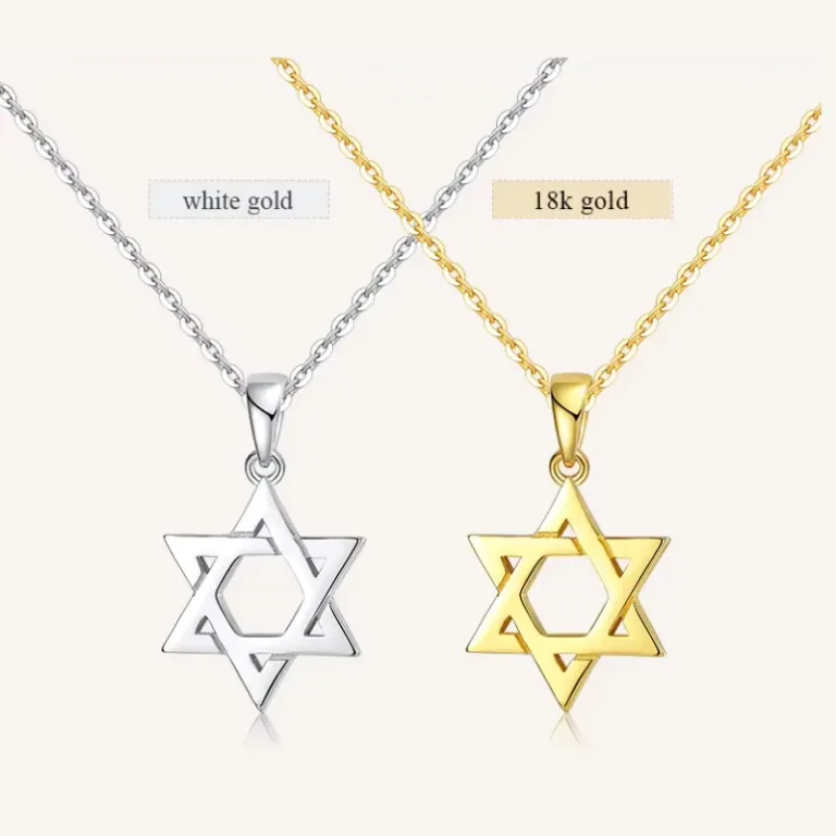 Davidstern in Gold oder Silber! Halskette für Damen und Herren, Jüdischer Schmuck | 925 Silber Anhänger brand: Kaletine