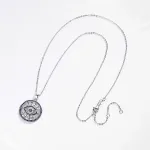 Magisches Auge! Blau-weiße Zirkonia-Kristalle und Emaille, „Böser Blick“ Halskette | 925 Silber Anhänger brand: Kaletine