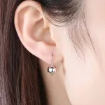 Teilvergoldete Mini-Ohrhänger, Blüten-Knospen mit Gold, Kleine Blumen | 925 Silber Ohrringe brand: Kaletine