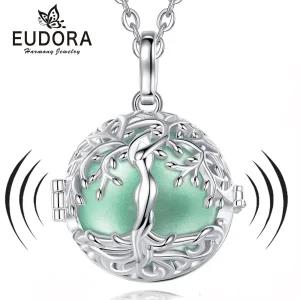 18mm Lebensbaum-Göttin mit Klangkugel! Baby-Bola mit XXL Halskette | Engelsrufer Anhänger brand: Eudora