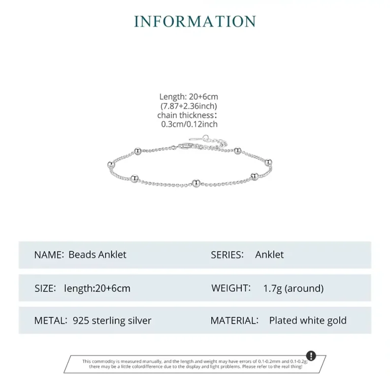 925 Silber Fußkettchen mit Kugeln, Kugelkette. Zarte Silberkugeln auf feiner Kette. Auch als Armband tragbar. Filigran, glänzend.