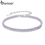 Silber-Armband mit lila Baumwollschnur: 925 Silber Armkettchen, verstellbar. Materialmix-Armschmuck mit zarten Silberkugeln und feiner Schnur.