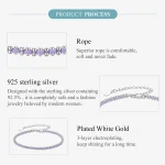 Silber-Armband mit lila Baumwollschnur Details: 925 Silber Armkettchen, Materialmix, verstellbar, geflochtene Schnur, sicherer Verschluss.