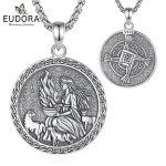 Brigid's Cross Amulett: 925 Silber Halskette mit Feuergöttin Motiv. Heidnisches Wicca Hexen Amulett für Imbolc mit filigranem Design.