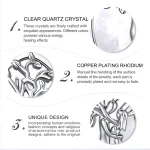 Lebensbaum Liebespaar Quarz Kristall Tropfen Halskette Detail: Baum des Lebens, Paar, Kupfer Rhodium Beschichtung, Edelstein Schmuck